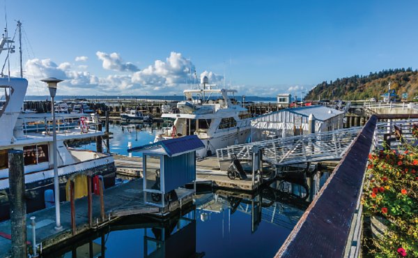 Des Moines Marina (here & below) is a much-loved facility that has served the local community for over 50 years.