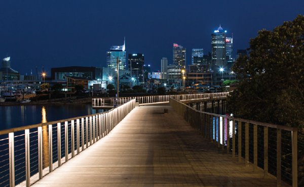 A newly completed section of promenade boardwalk at Westhaven Marina is just one example of the many projects planned to revitalise the Wynyard Quarter.