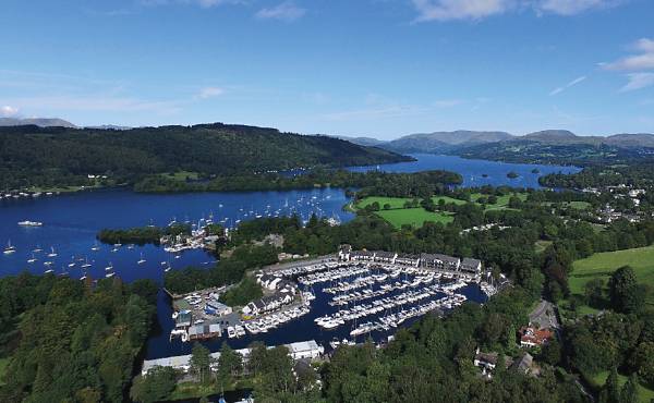 Windermere Marina Village is the largest full-service marina on Lake Windermere, the largest lake in England.