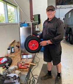 Per sterhaab in the workshop.