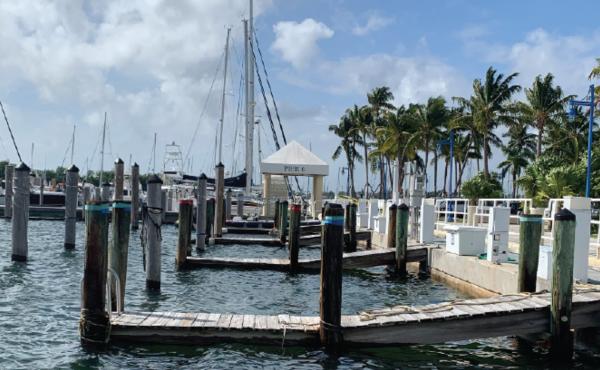 Old finger piers were underwater during 2021 king tides.