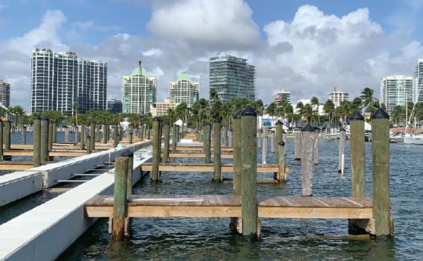 New piers experienced no flooding.